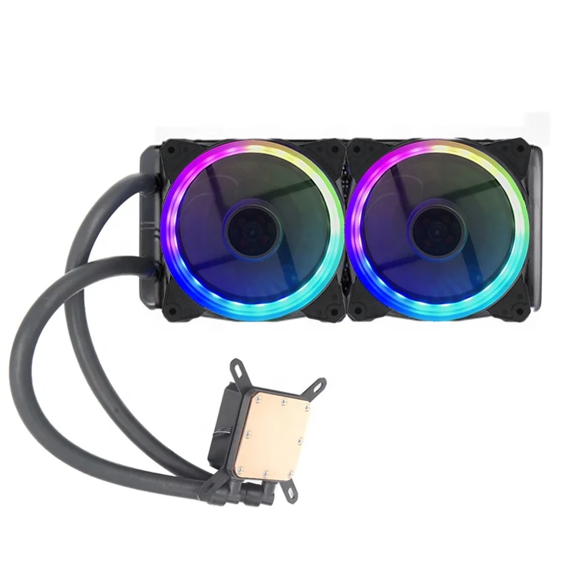 RGB Double fan 240mm fan water cooling LGA 1700 2011 universal platform with PWM