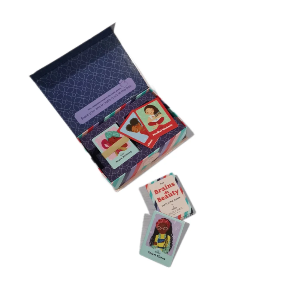 Customized colorful google play game manufacturing  game card printing kids children memory flash card