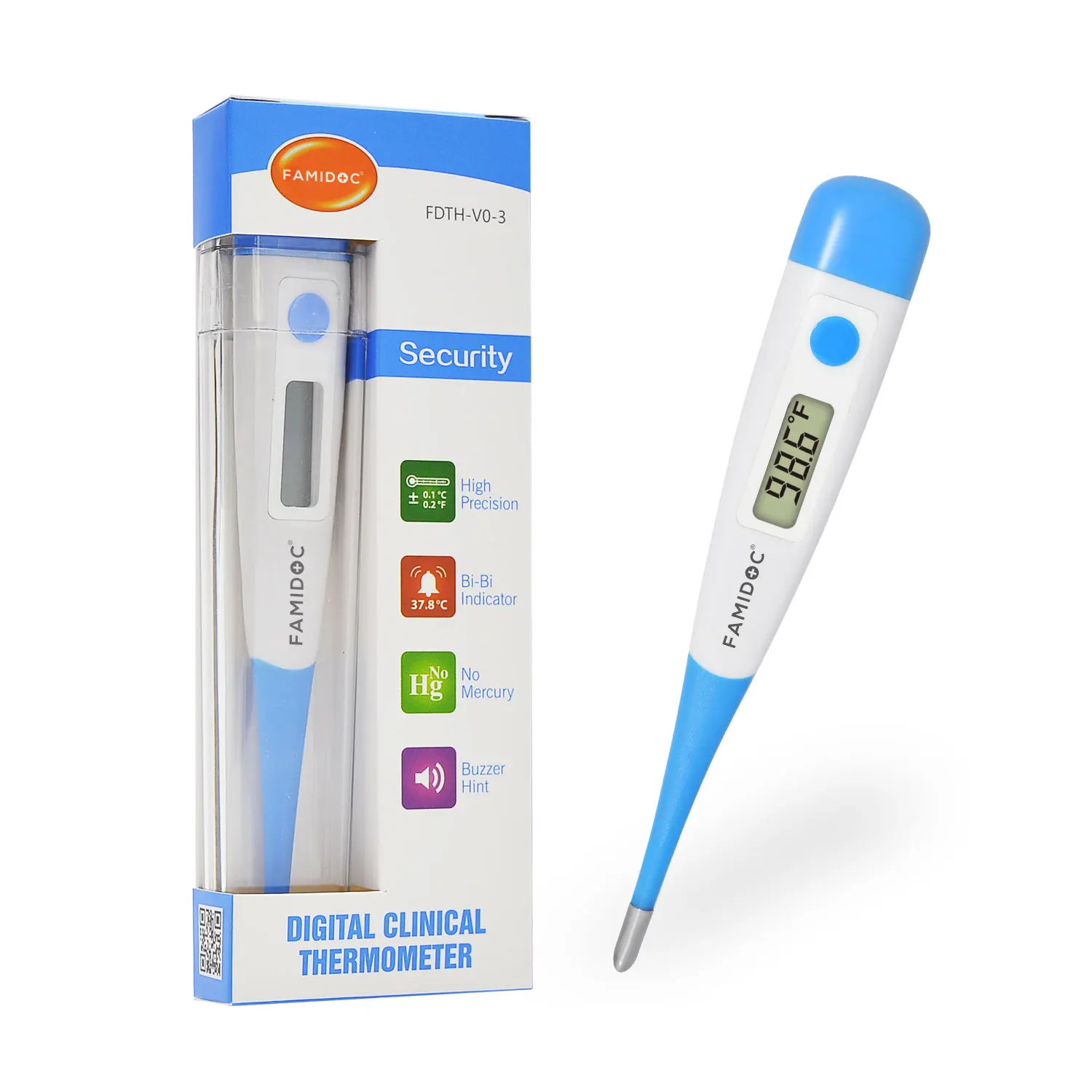 MDR  510K certified electronic thermometers   digital  armpit rectal oral for baby care  waterproof