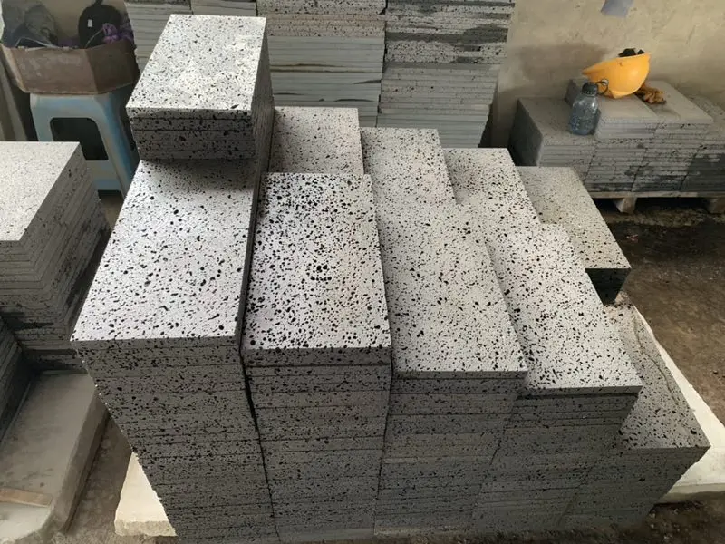 Hainan lava stone grill  pavers stone