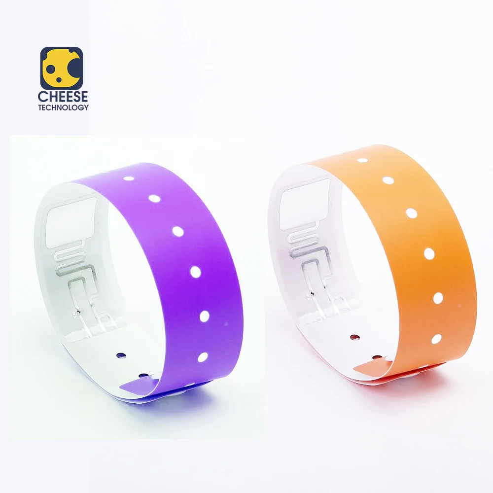 Hot Sell Disposable One Time Use Passive HF 13.56Mhz Printable RFID Tyvek Hospital Wristband