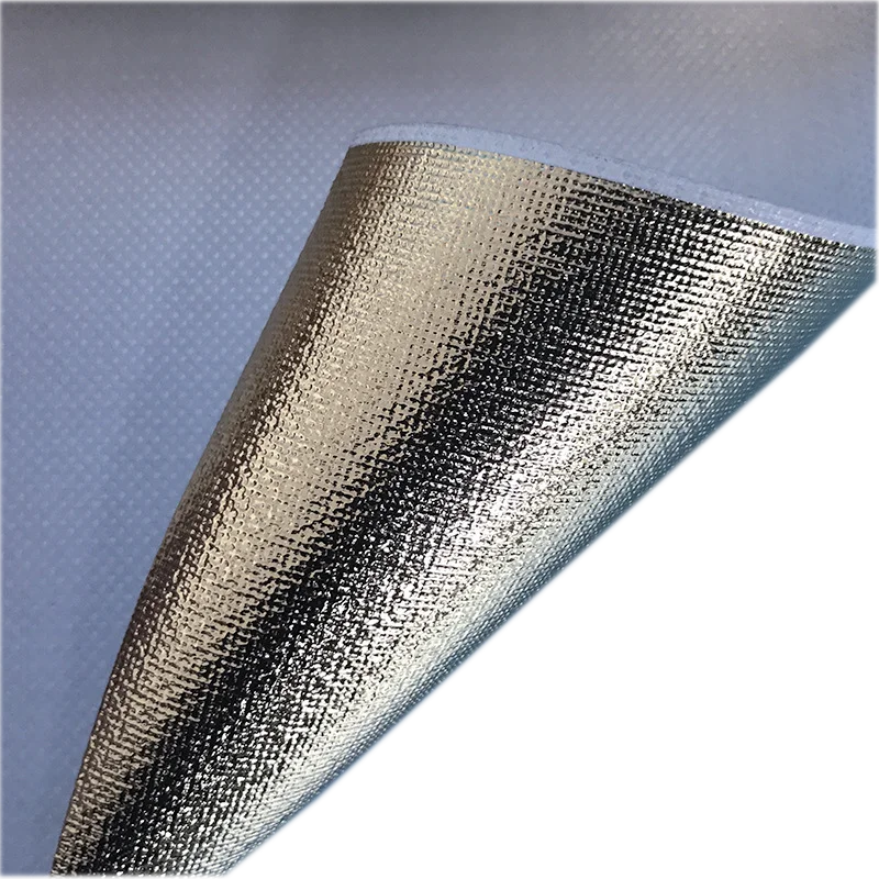 aluminized fabric silica fabric with aluminum foil aluminum foil woven fabric