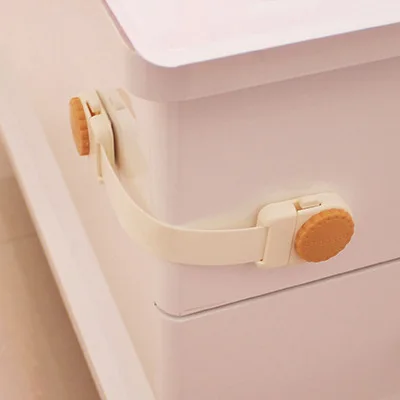 Wholesale Custom  Biscuit Chocolate High-Grade ABS Material Baby Child Safety Strap Lock For Baby Care