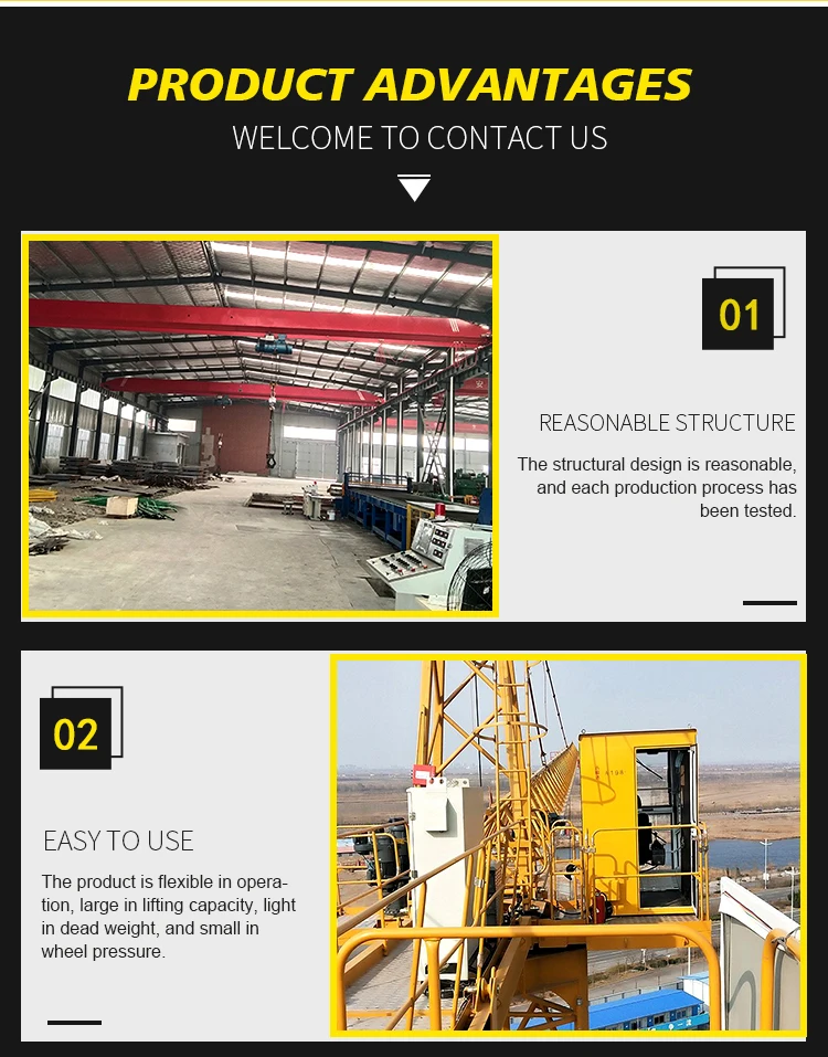 China brand 30-50 ton tower crane construction used tower crane for sale