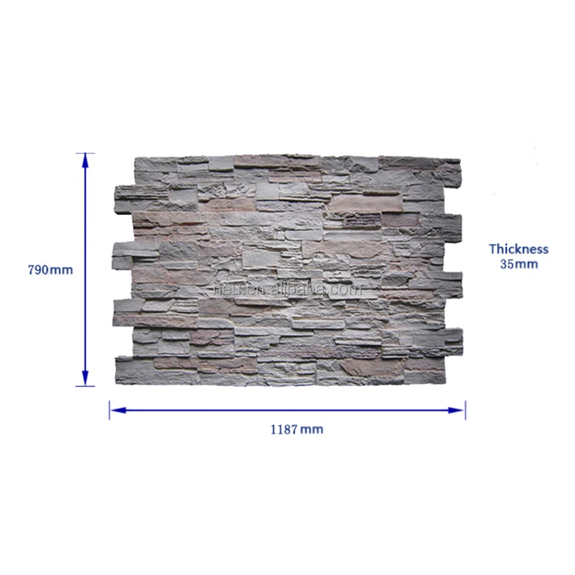 panel artificial siding faux wall Designer panels brick outdoor wall covering panel outdoor Luxury Faux Artificial Stone One