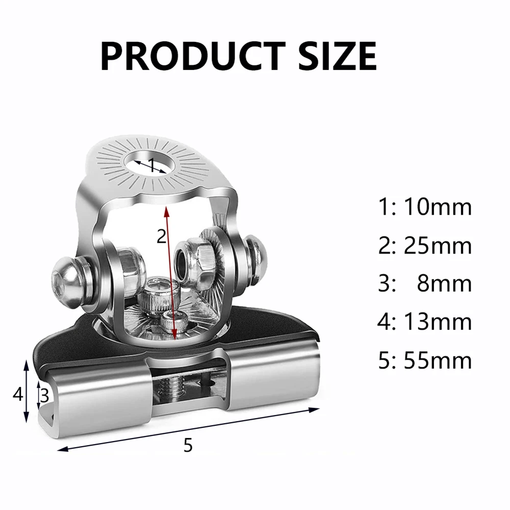 2Pcs Universal Work Light Tube Clamp Mounting Bracket Fog Light Mounting Bull Bar Bumper Lamp Holder for Off-road Vehicles Car