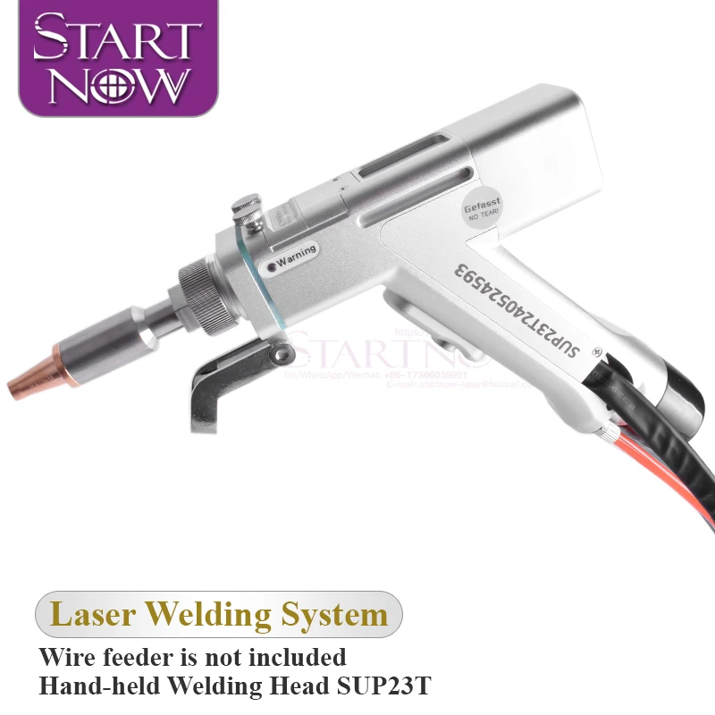 Startnow Handheld Laser Welding Head SUP21T/23T Without Auto-Wire Feeder Controller Driver Welder System Fiber Welding Machine