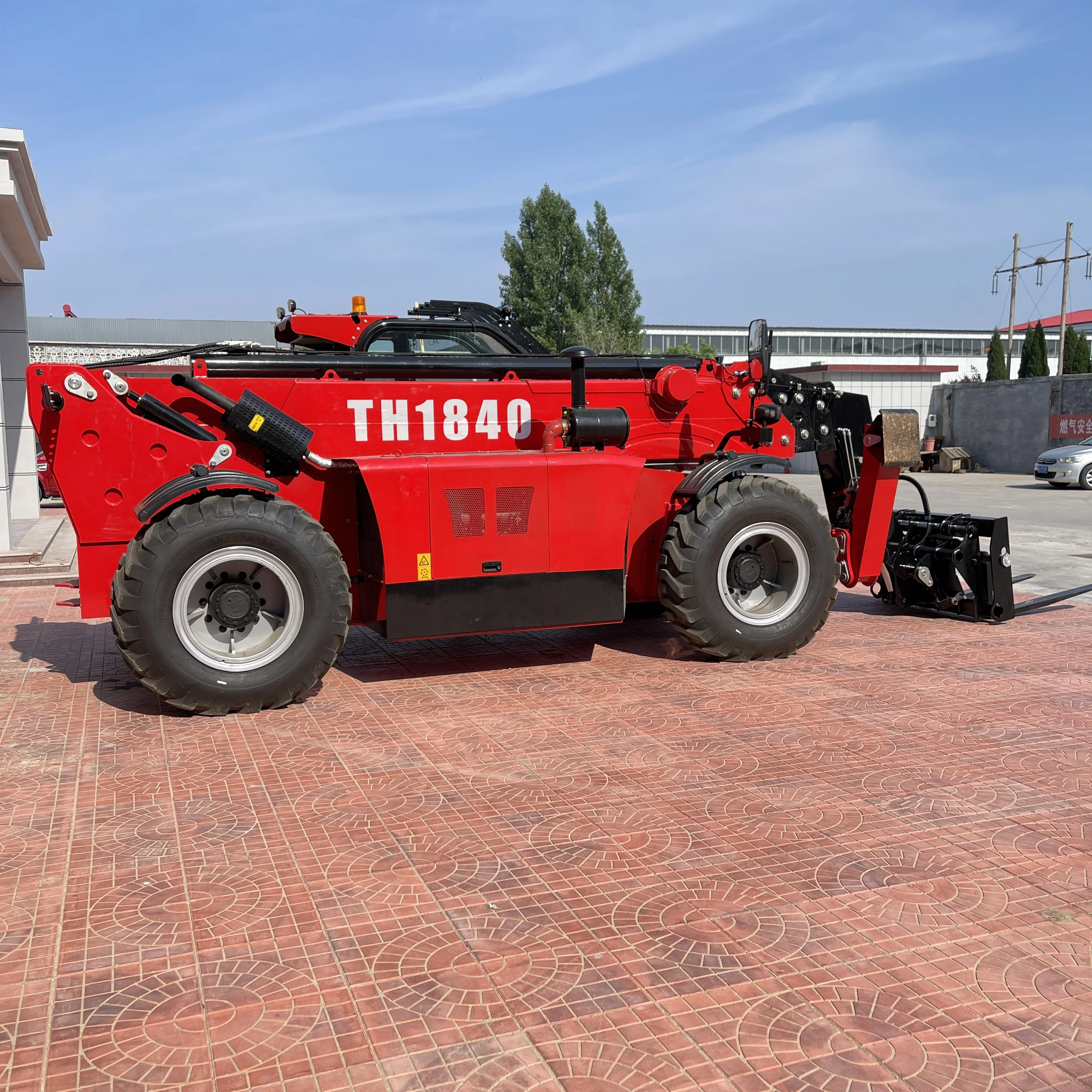 Lifting Machine 4X4 Telehandler Forklift 4ton 18 m telehander for sale with Europe 5 engine