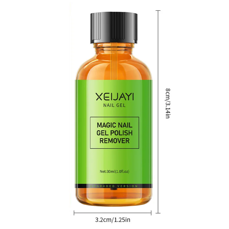 XEIJAYI лидер продаж популярное средство для удаления геля волшебный гель снятия лака логотип на заказ 30 мл бутылка УФ-гель дизайнерская УФ-смола 8 см