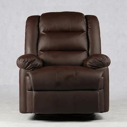 Wholesale Living room manual mechanism leather sofa cheap leather recliner massage sofa chair