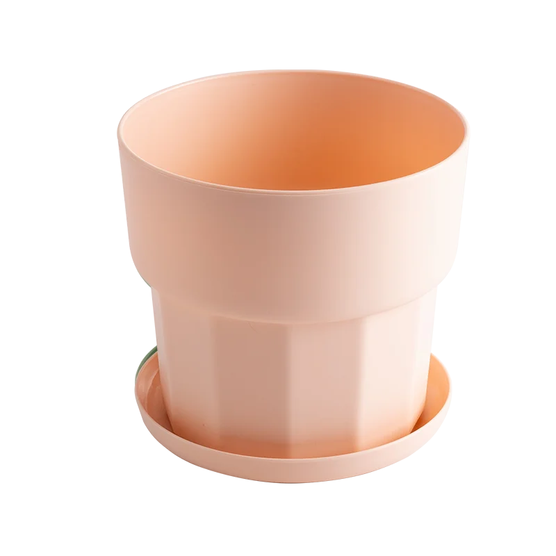 RUIPU (YQ--L) Small Desktop Three color modern plastic flower pots with breathable drainage suitable for gardens