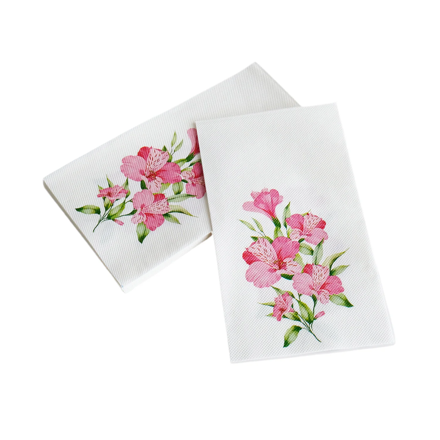 Одноразовые бумажные салфетки с цветочным принтом