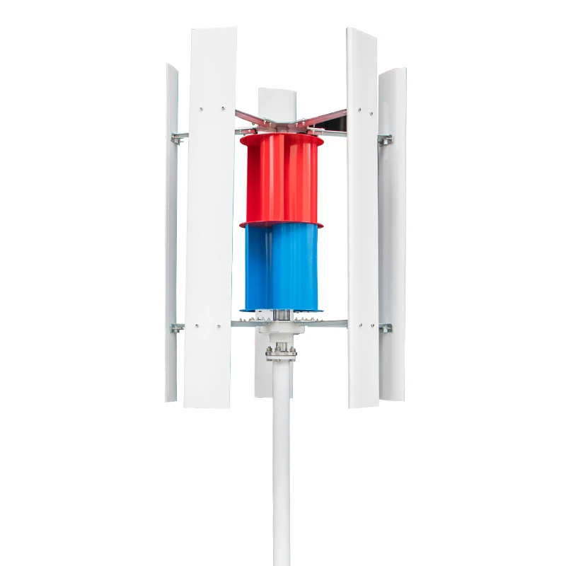 H-shaped vertical axis magnetic levitation 3 aluminum alloy blades 1KW-5KW 48V lead-acid battery controller flange