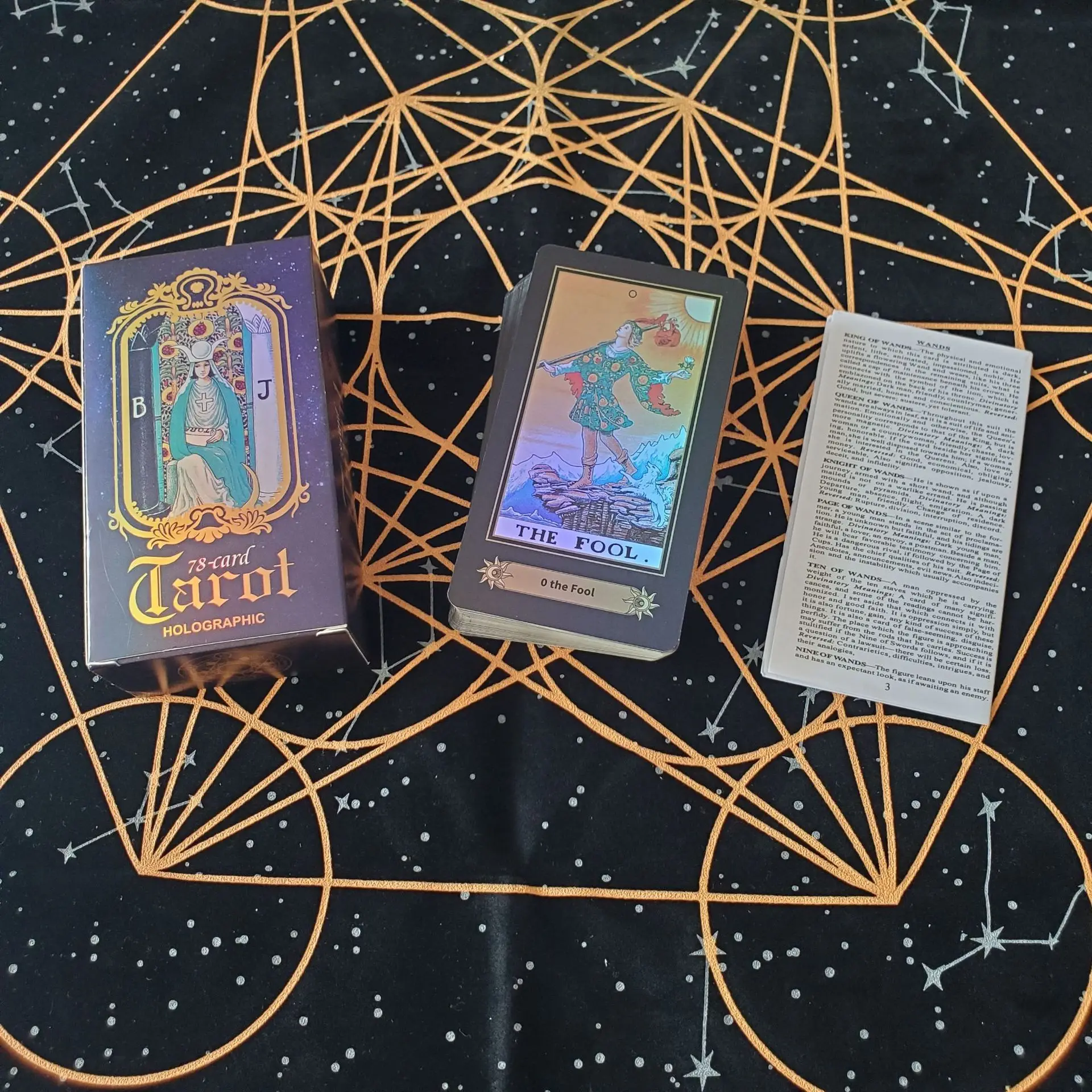 78 Таро-палуба, английская 44 часа, электронная руководство, оптовая продажа, карты ведьмы Таро, гадания, настольная игра, Карта Таро