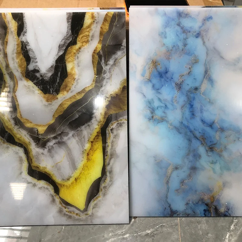 Мраморные заменители прессованная УФ мраморная доска плита УФ-доска для кухонного шкафа