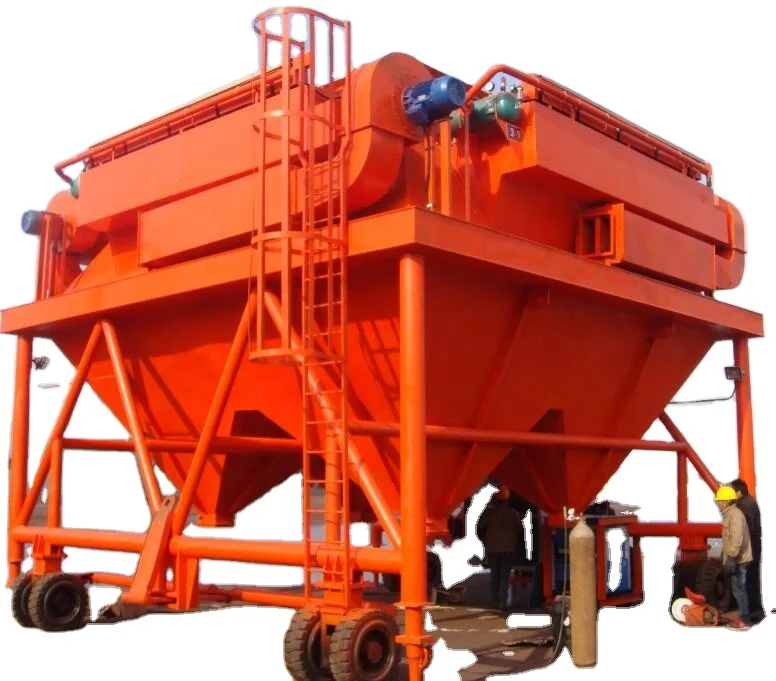 Dust-Trap mobile Hopper for Port Unloading Bulk Cargo