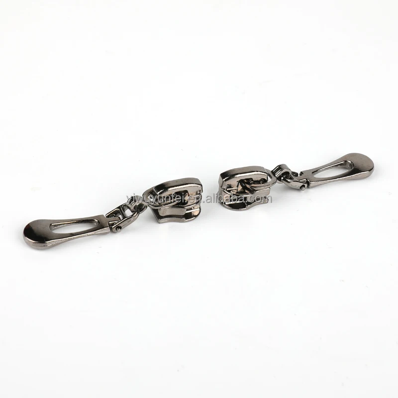 Factory Custom Logo Zipper Pull Tab Zipper Head Accessories Universal Replacement 5# Metal Zipper Slider Puller For Bag Coat