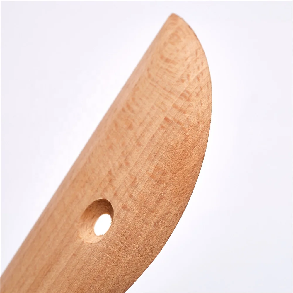 HAOFENG Moon Shaped Wood Scraper Knife Pottery Tools Clay Sculpting Ceramics Molding Tool Pottery Modeling Tools for Wholesale