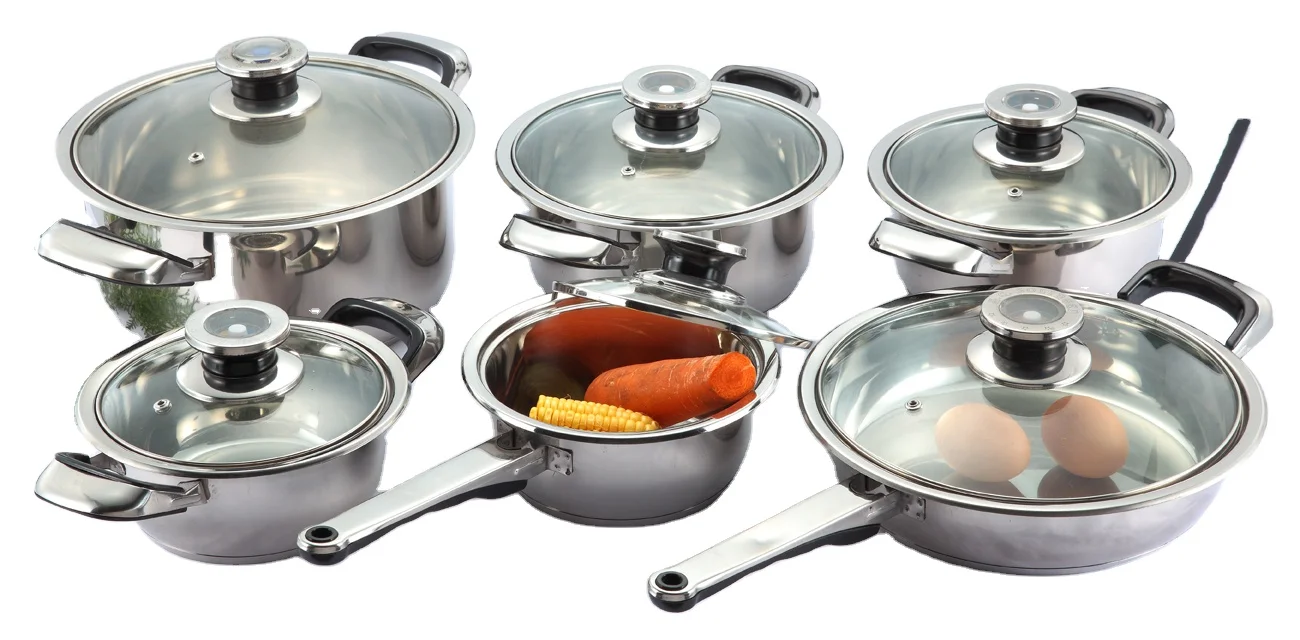 17 шт. набор посуды из нержавеющей стали