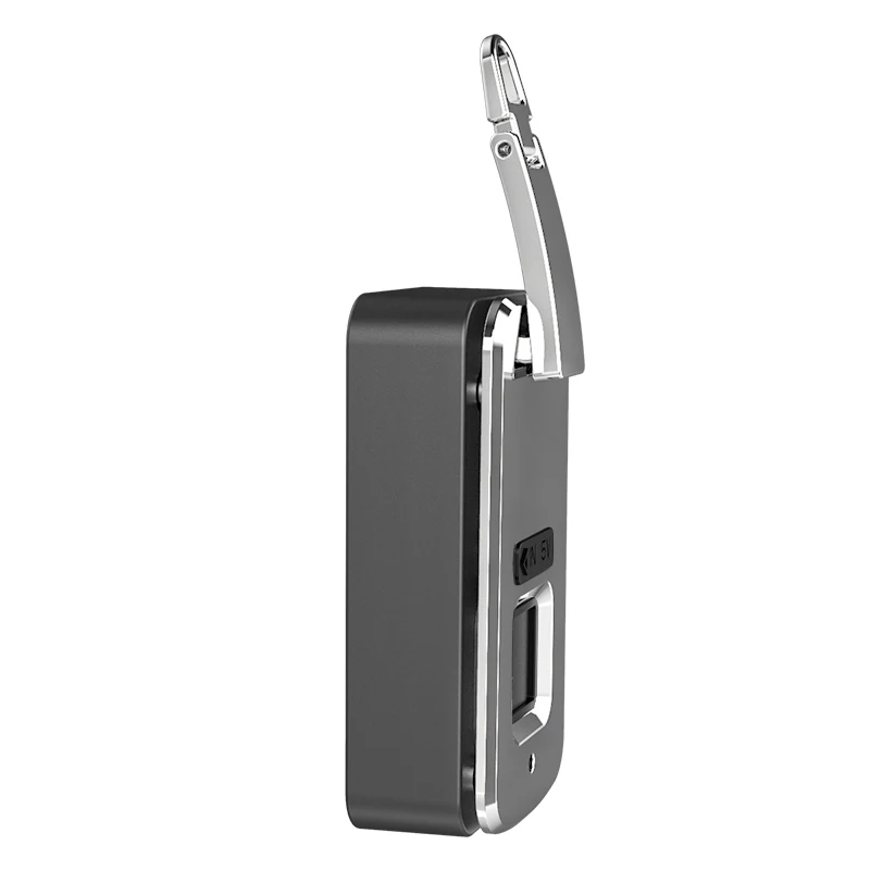 Anti-theft lock Embedded Smart Zinc alloy charging port biometric Fingerprint Lock for bag