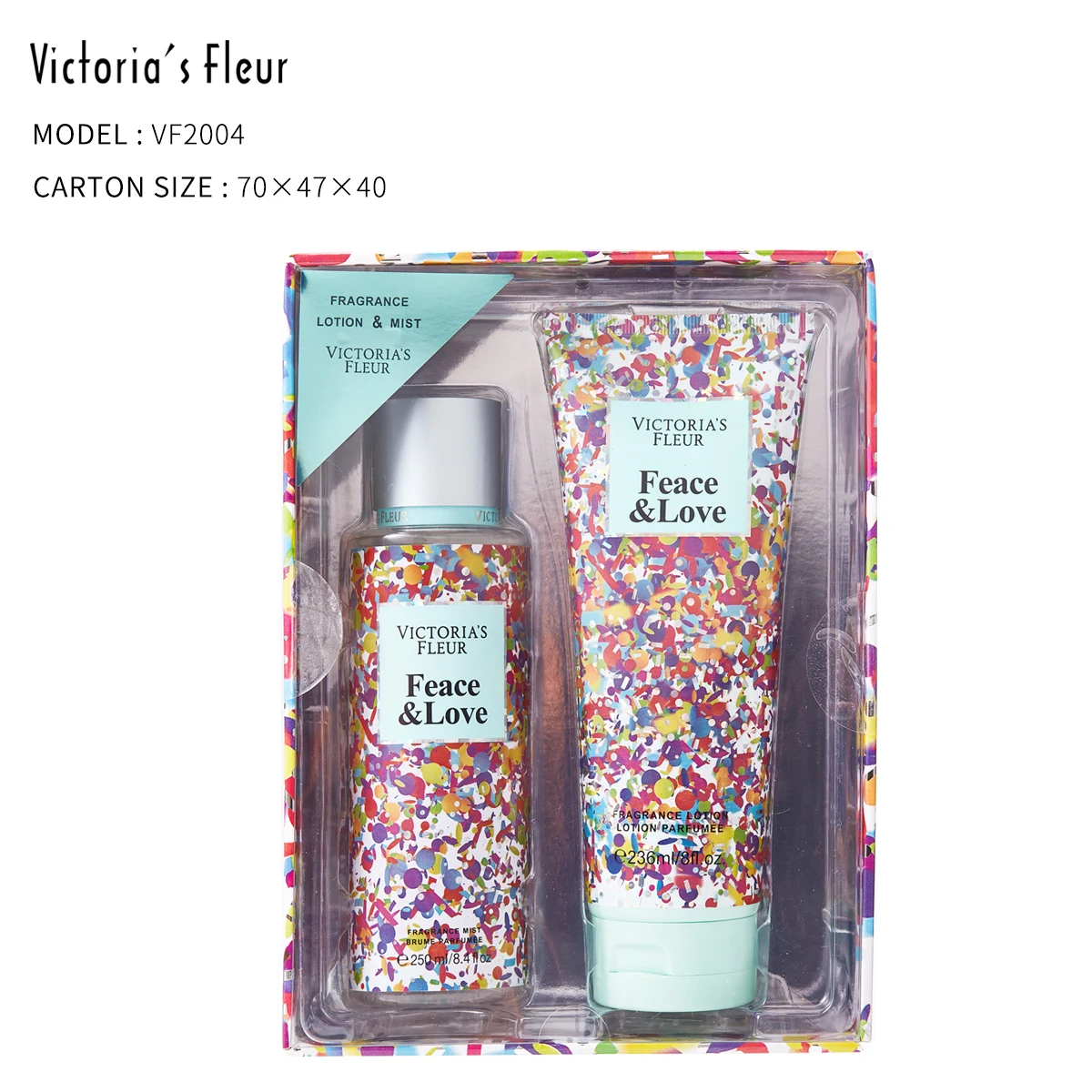 Original Brand Perfume Gift Set 236ML Body Lotion And 250ML Perfume Long-lasting Gift Set