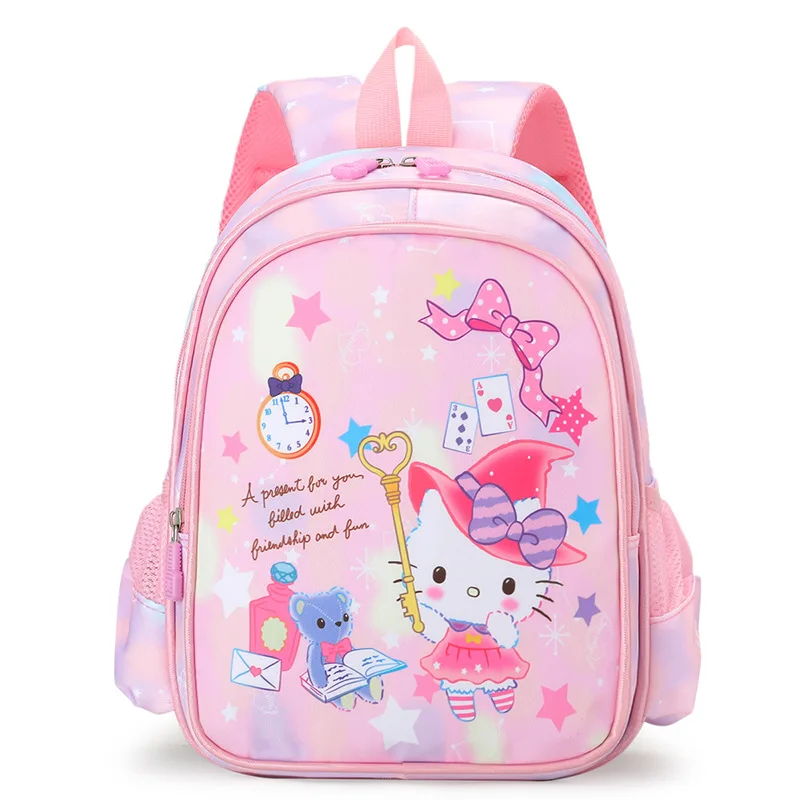 2022 New Fashion waterproof student schoolbags kid backpack for primary nylon pink kitty knapsack bookbag school back pack