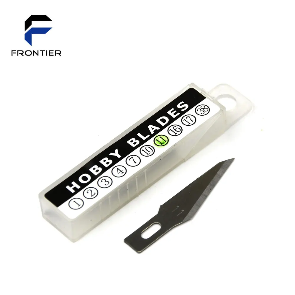 FRONTIER Precision 10 PACK No.17 11 Carving Knife Blades Hobby Knife Blades