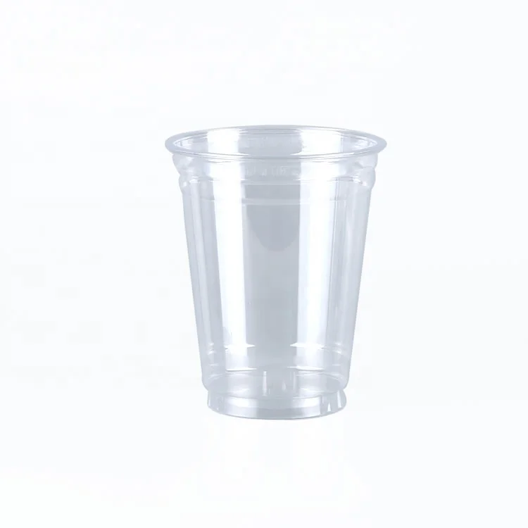 12 Ounce 100 Sets Disposable PP Milk Tea Cups Boba Cups with Lid