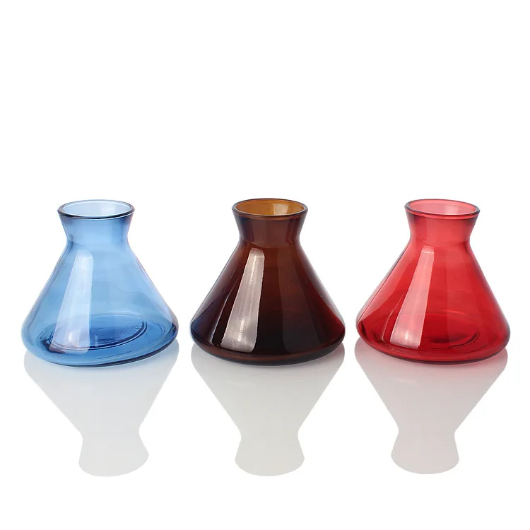 Colorful 220ml Conical Horn Aromatherapy Reed Diffuser Bottle  For Home Air Freshener With Diffuser Sticks