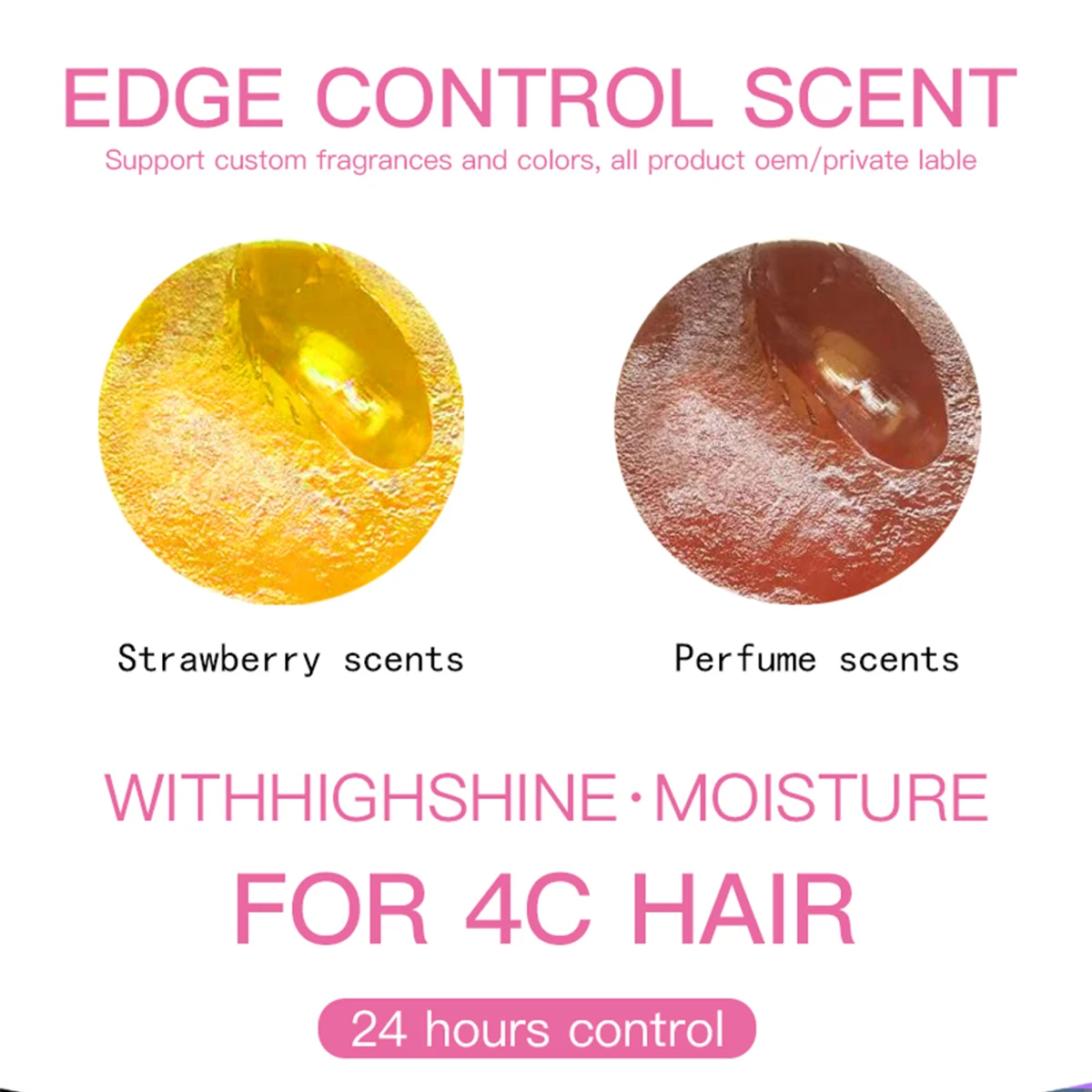 Custom Edge Control Gel Hair Styling Smooth Frizzi Hairs Non Greasy Hair Gel for Braiding Private Label Braid Styling Gel