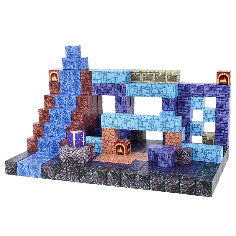 100 magnetic building blocks Building blocks for boys and girls ages 3-13 Blocks sensory Children  toys