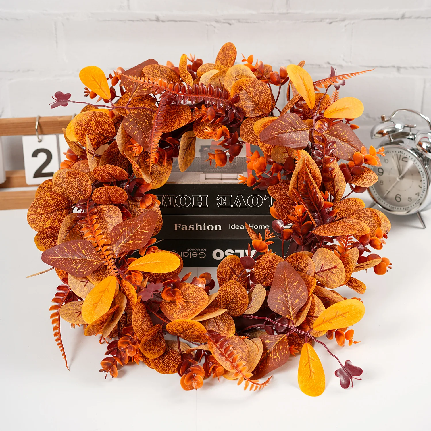 Hot Selling Autumn Artificial Rattan Vine Eucalyptus Garland Hanging Wall Door Decoration For Home Events Party