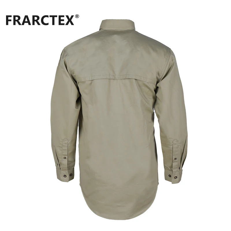 Wholesale 100% Cotton Nfpa 2112 FR American Welding Fire Resistant Works Shirt For Sale