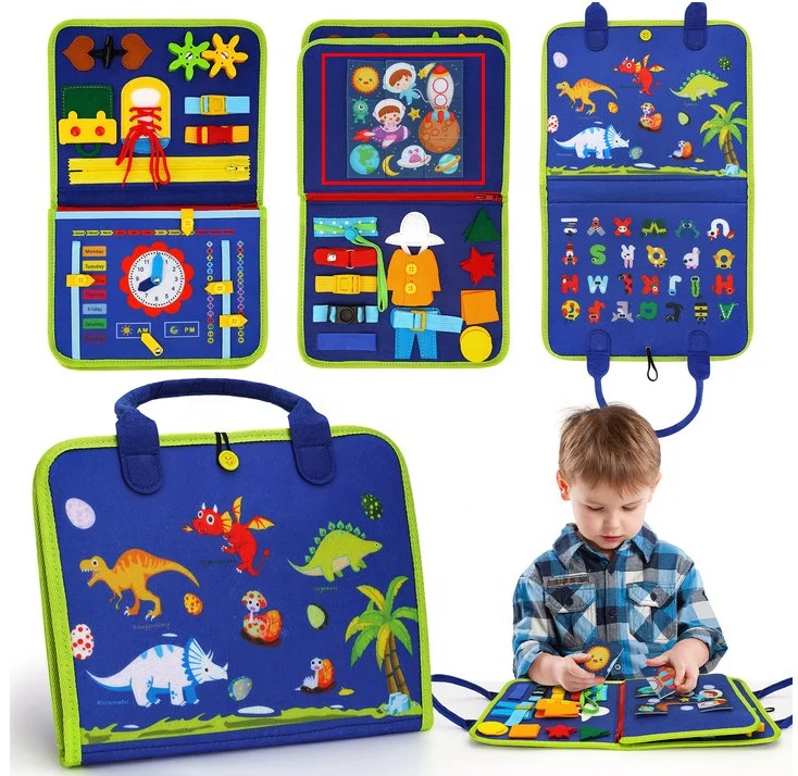 Baby Felt Learning Board Pack Cloth Book Early Childhood Education Busy Board Toddler Early Learning Education Toys Quiet Books