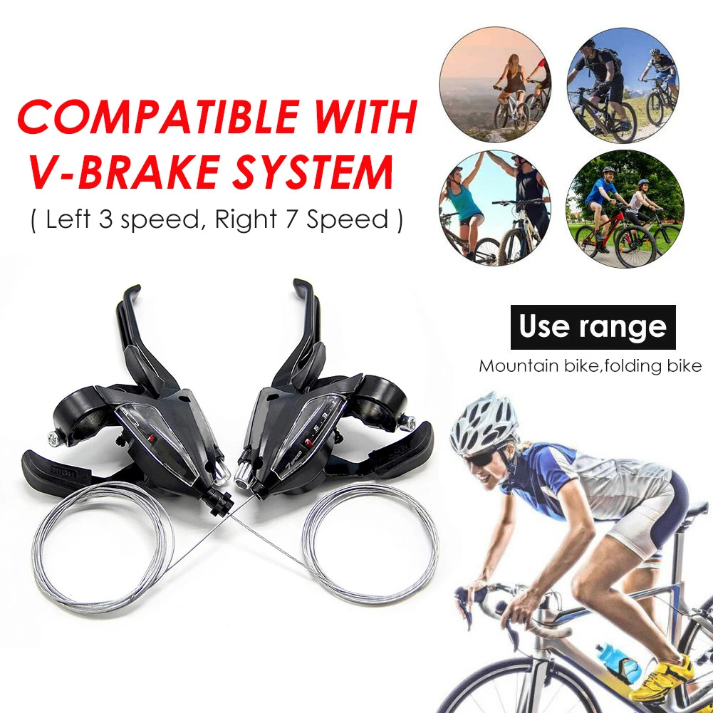 Bicycle Derailleur 3 X 7 Speed Shift Lever & Brake Lever Conjoined DIP 21 Speed MTB Mountain Bike Shifter EF500