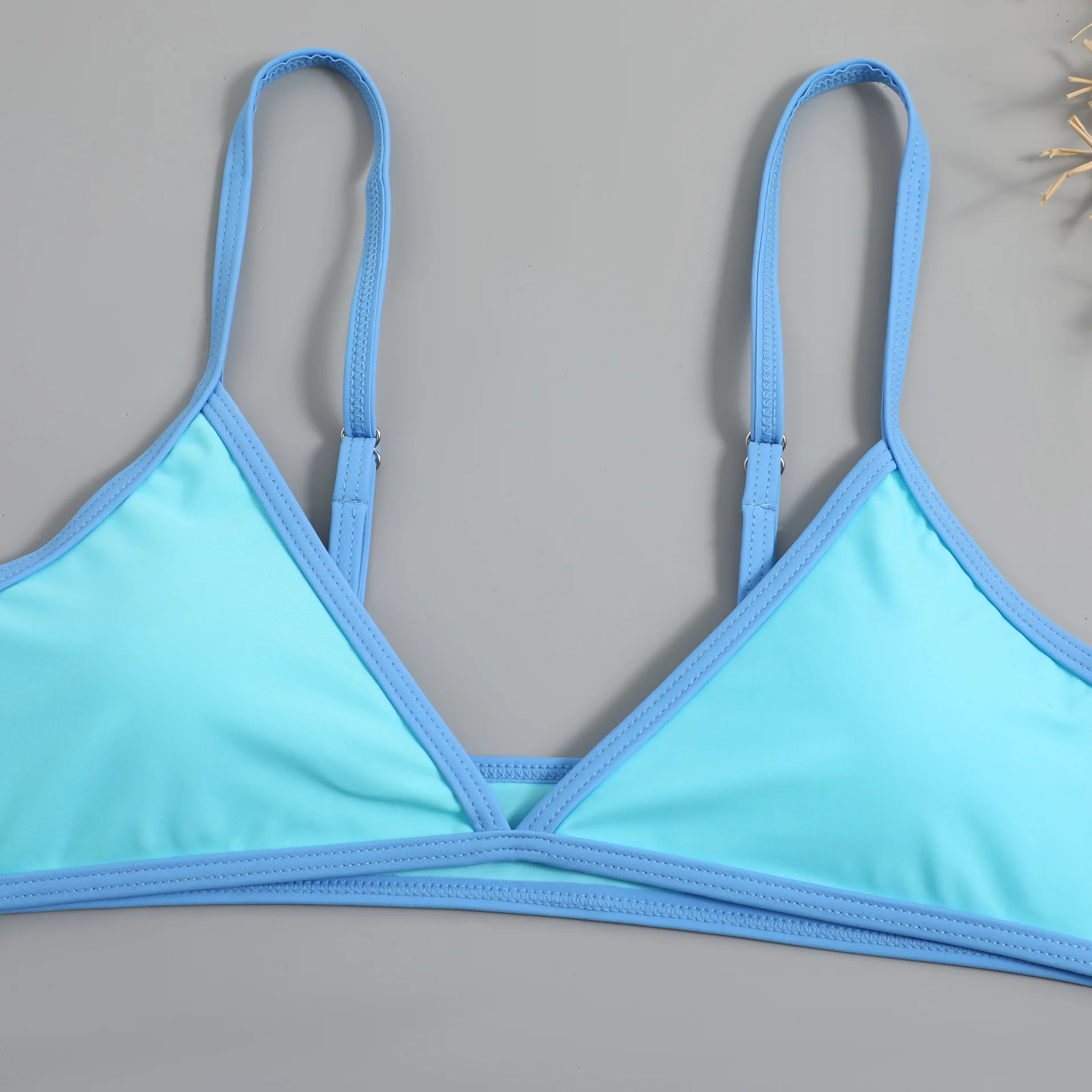 Womens Black Sexy High Waisted Bikini Set High Rise Two Piece Crop Top Sports Swimsuits Bathing Suits Swimwear