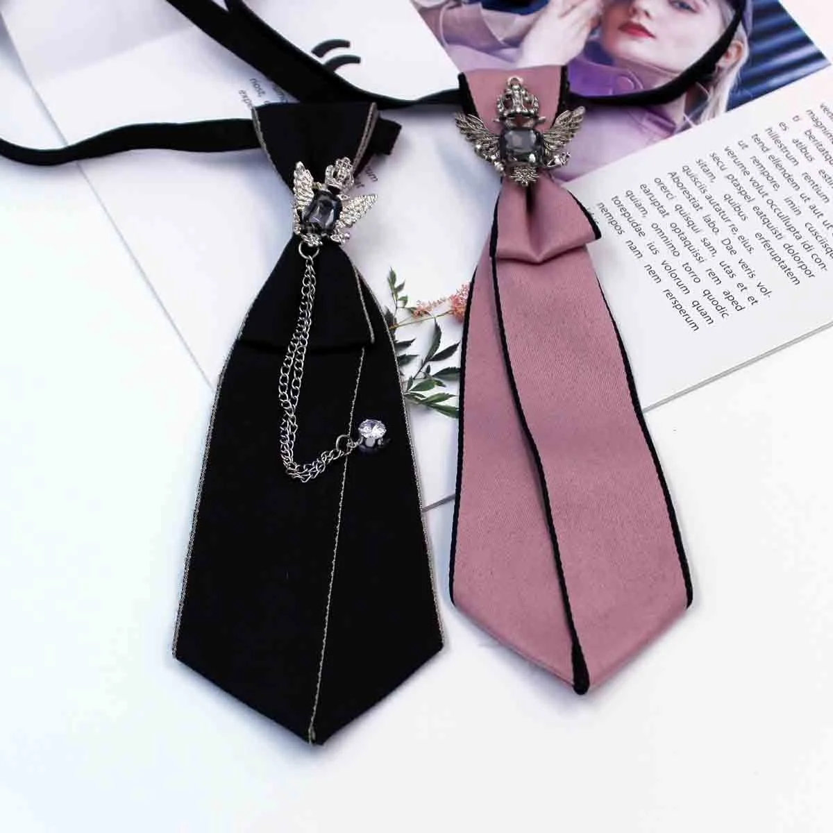 Женский эластичный галстук-бабочка в японском стиле для мальчиков и женщин
