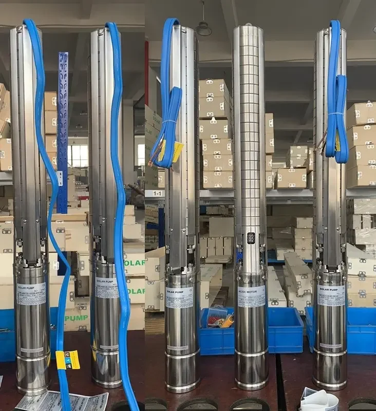 Handuro 6inch stainless Hybrid power Solar Power Submersible Dc Borehole Deep Well Water Pump Price For Agriculture