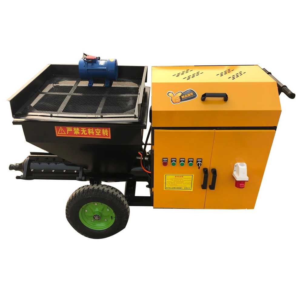 Small Construction Wall Cement Mortar Spraying Machine Cement Plaster Pump Mortar Spray Machine Factory Price