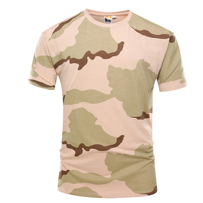 XINXING Three Colors Desert Camouflage t shirt cotton tactical combat tshirt