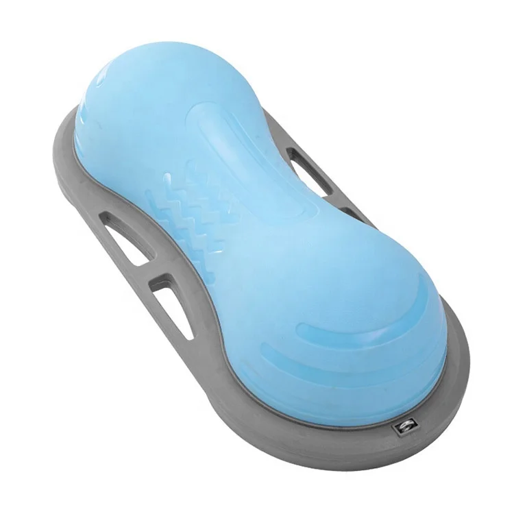 Multi-Function Anti-Burst Pilates half Balance Peanut Wave Speed Ball with Bonus Foot Pump