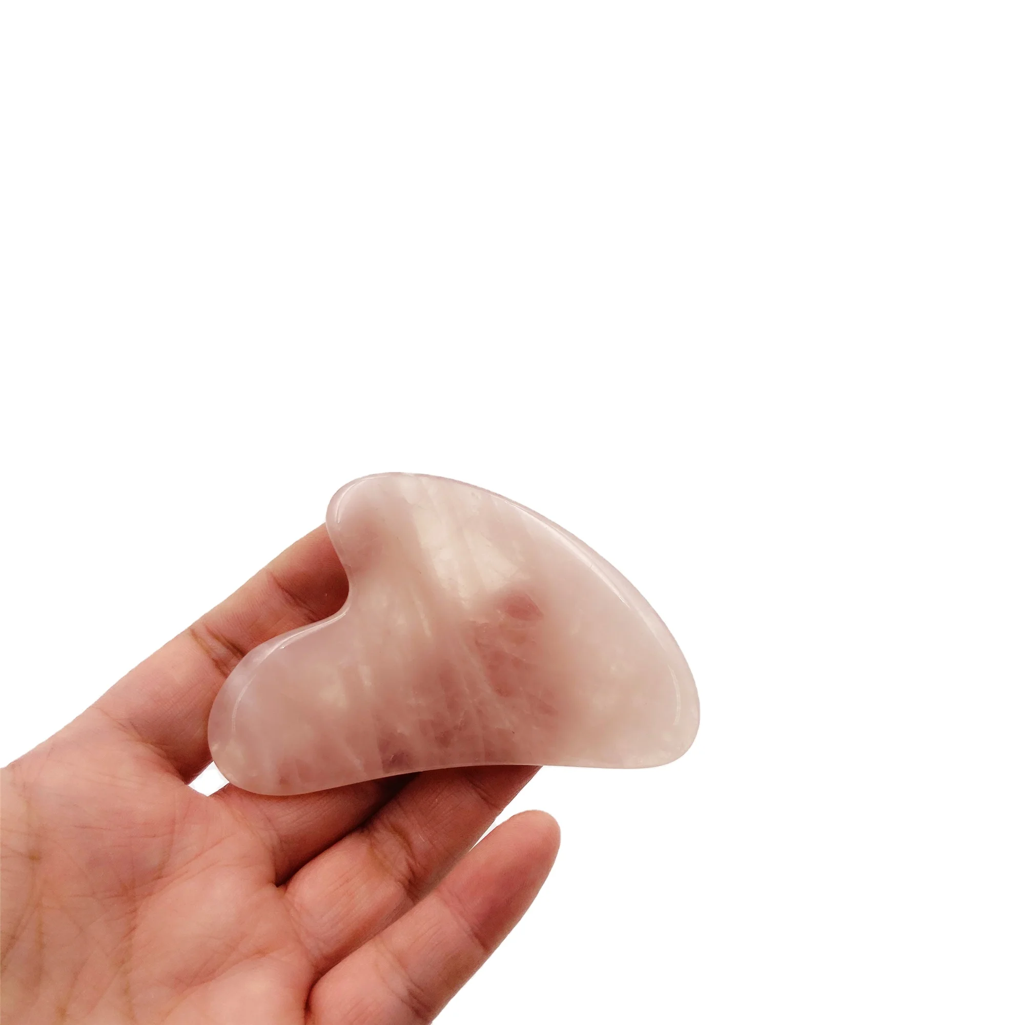 Custom Rose Quartz Board Gua Sha Tool Set Stone Board Jade GuaSha Massage Stone for Skin Facial Body