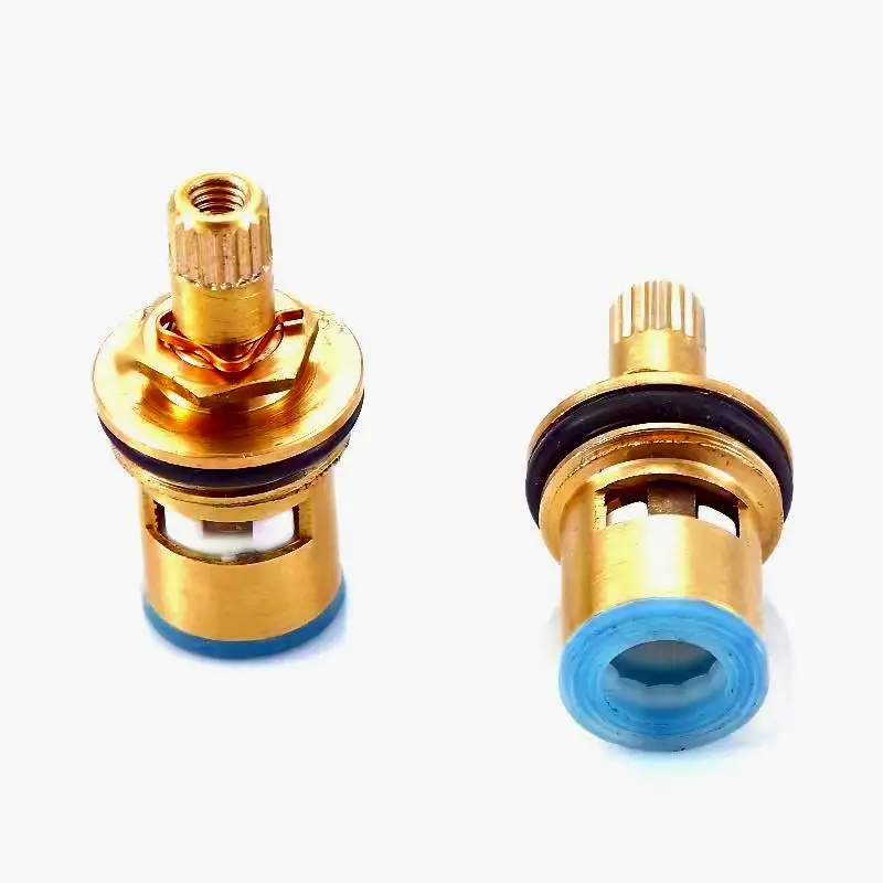 1/2  Brass faucet  Ceramic Cartridge Valve Core Brass Spline Tap Spindle  for Single Cold Faucet or Fast Open Tap