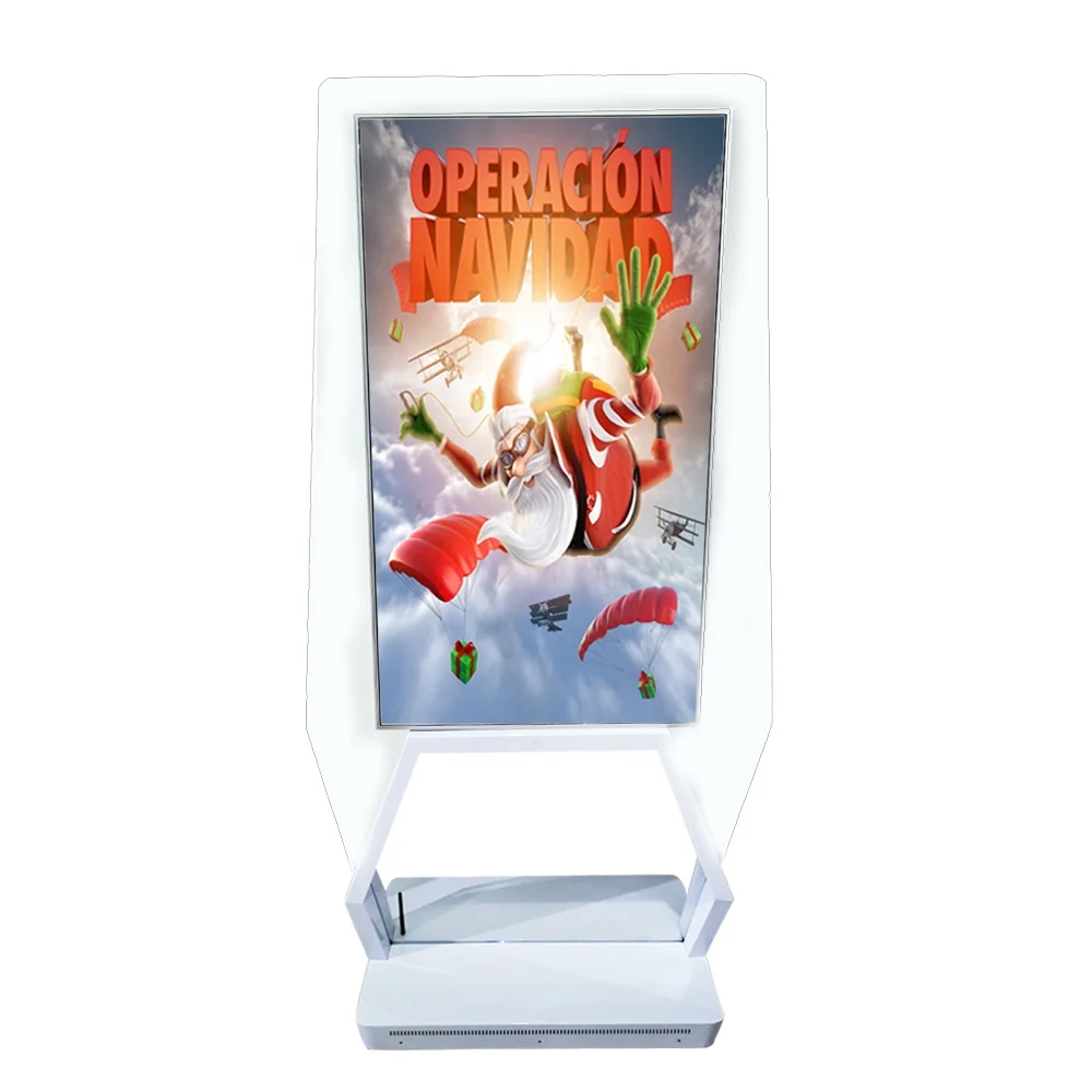 43 55 indoor OLED Floor Stand Digital Signage Poster Monitor Transparent Aluminum Indoor 43 Inch TFT AC 100-240V 1920X1080