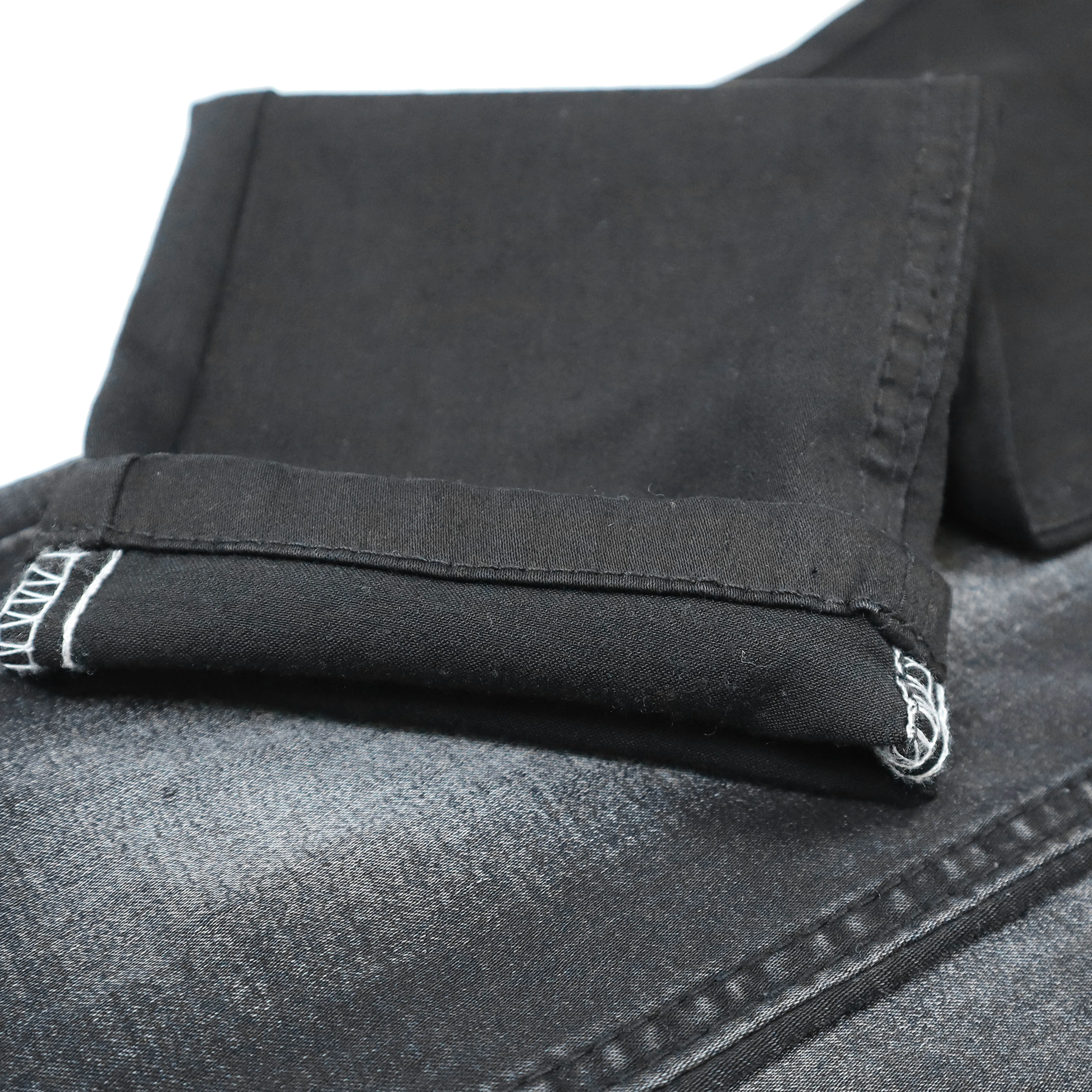 CF-89851 denim meter fabric denim twill hemp fabric patchwork print cotton polyester denim fabric wholesale