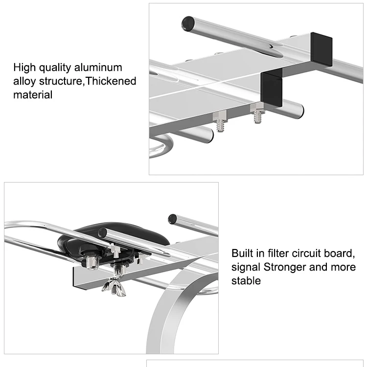 Aluminum Free Channel Tv Antena Rv Unlimited 4K Best Indoor Antenna Digital Tv Digital Hdtv TV Antenna For Wholesales