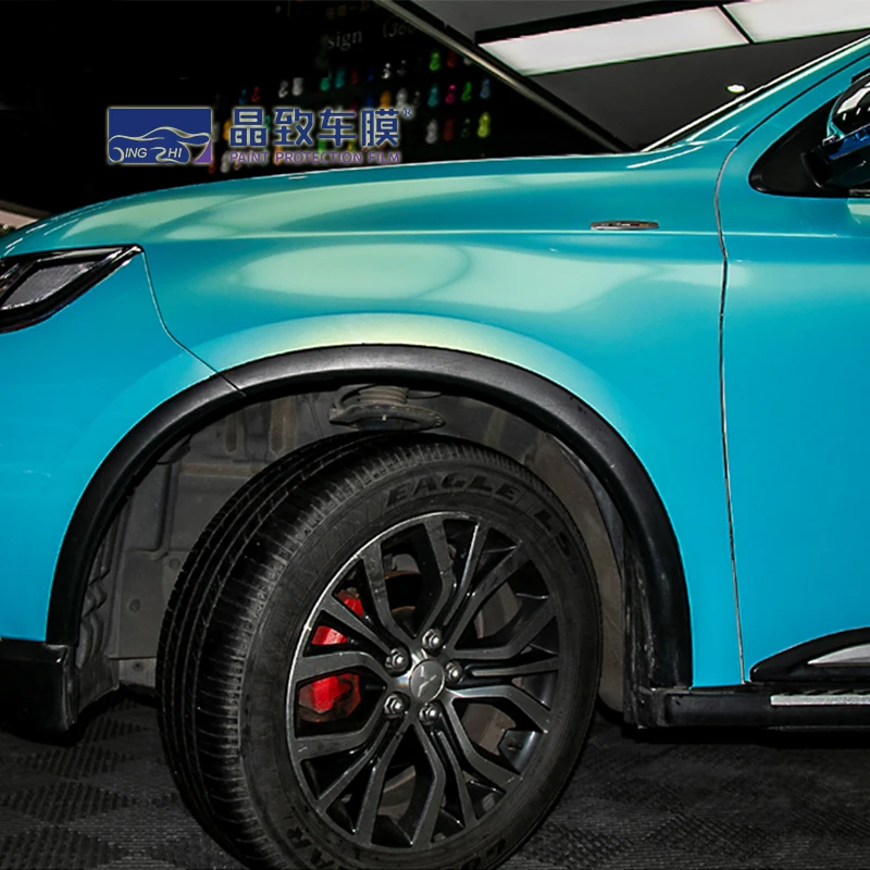 Заводская цена, фантом, металлик, небесно-голубой цвет, виниловая пленка для автомобиля, пленка для украшения телефона