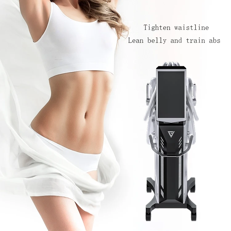 Ems body shaping 4 Handles Teslasculpt HIEMT Muscle Building Fat Burning EMS Body Sculpting Machine
