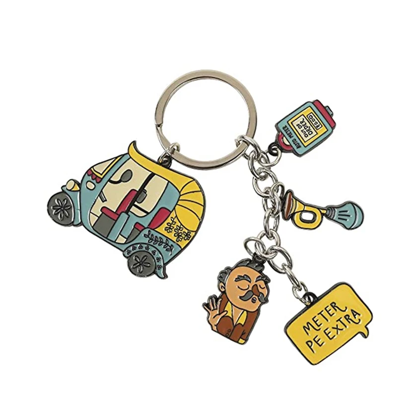 Wholesale custom design cute animal soft enamel keychain custom new years Classic Enamel Key Chain