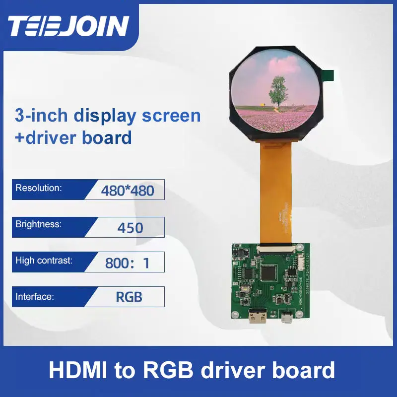 3-дюймовый экран + плата драйвера разрешение Hd 480*480 Mi на Rgb 41 штырь полный угол производственный завод